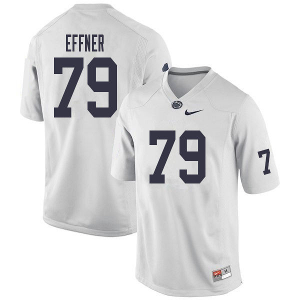 NCAA Nike Men's Penn State Nittany Lions Bryce Effner #79 College Football Authentic White Stitched Jersey ABZ4298MJ